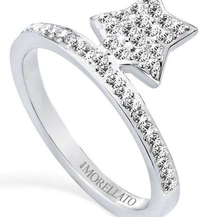 Anillo de mujer Morellato Mini en forma de estrella de acero inoxidable SAGG09014