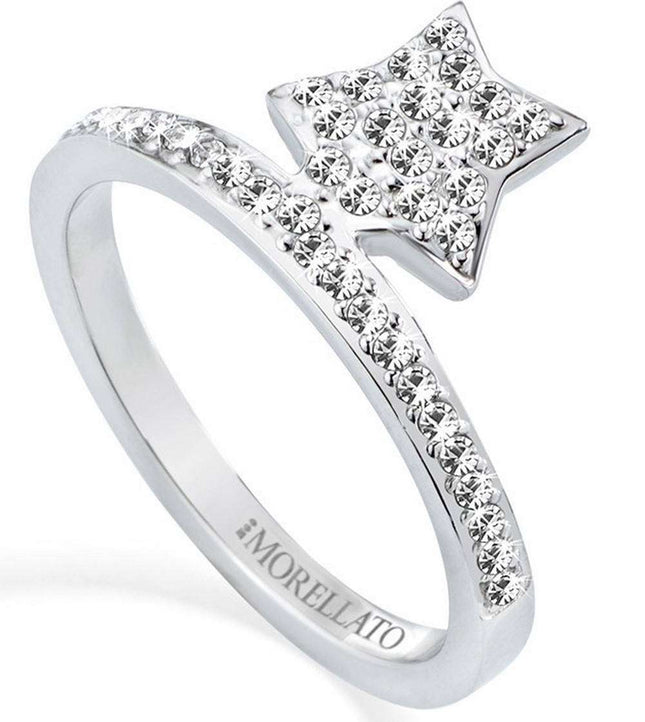 Anillo de mujer Morellato Mini en forma de estrella de acero inoxidable SAGG09014