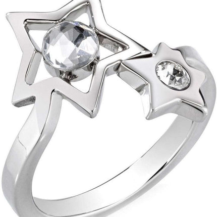 Anillo de mujer Morellato Cosmo en forma de estrella de acero inoxidable SAKI17014