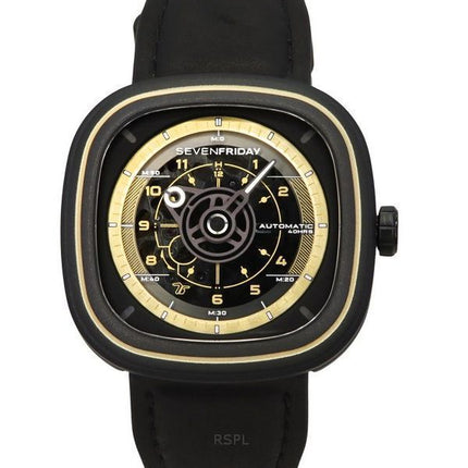 Sevenfriday T-serien NFC-aktiveret rustfrit stål sort skive automatisk T2/06 SF-T2-06 herreur