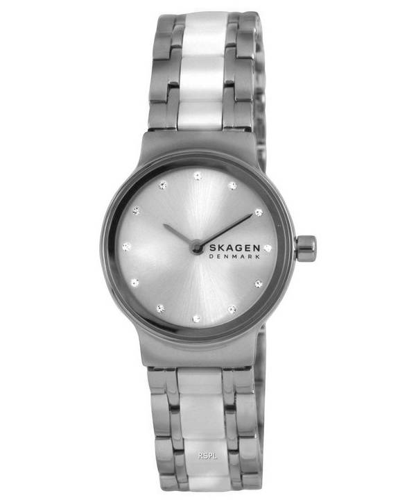 Skagen Freja Lille Acero inoxidable Esfera blanca Cuarzo SKW3010 Reloj para mujer