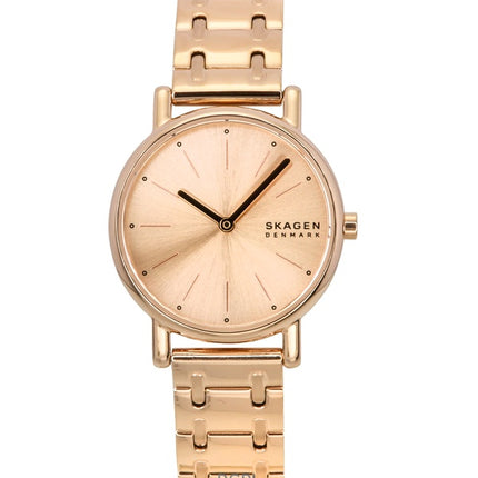 Reloj de cuarzo Skagen Signatur Lille en acero inoxidable en tono oro rosa con esfera en oro rosa SKW3125 para mujer