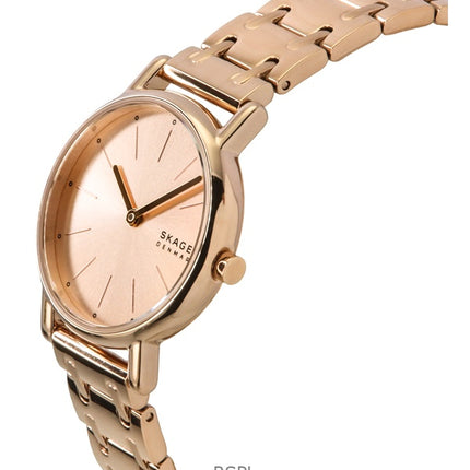 Reloj de cuarzo Skagen Signatur Lille en acero inoxidable en tono oro rosa con esfera en oro rosa SKW3125 para mujer