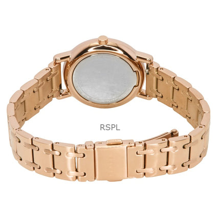 Reloj de cuarzo Skagen Signatur Lille en acero inoxidable en tono oro rosa con esfera en oro rosa SKW3125 para mujer