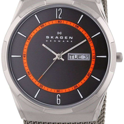 Caja de titanio Skagen Melbye con malla banda SKW6007 reloj de hombre