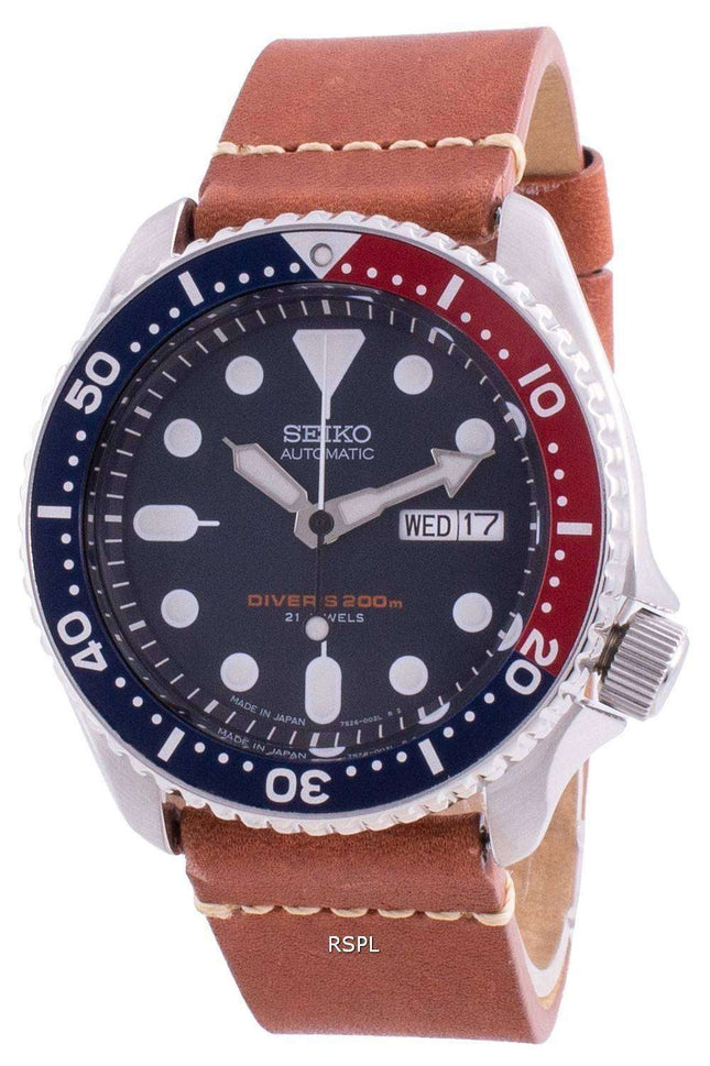 Seiko Automatic Diver&#39,s SKX009J1-var-LS21 200M Reloj para hombre hecho en Japón