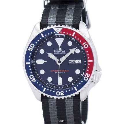 Reloj la OTAN correa 200M SKX009J1-NATO1 hombres de Seiko Automatic Diver