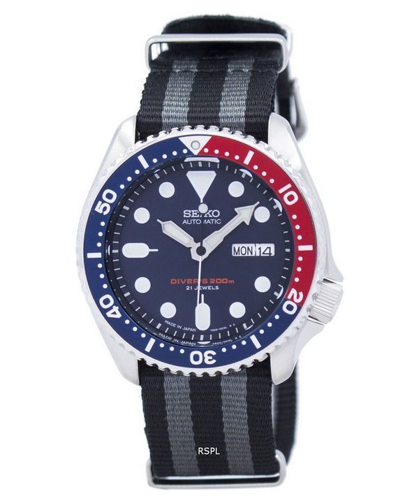 Reloj la OTAN correa 200M SKX009J1-NATO1 hombres de Seiko Automatic Diver