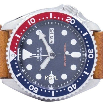 Reloj para hombre Seiko Automatic Diver's 200M Ratio Brown Leather SKX009K1-LS9