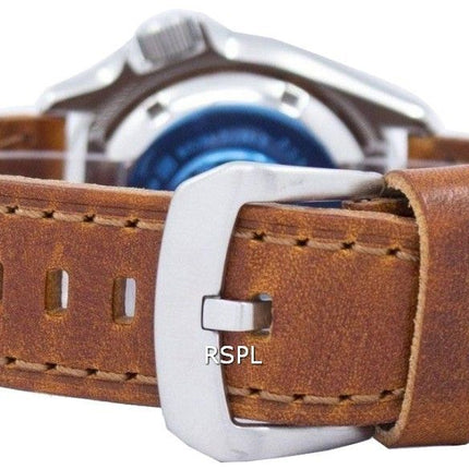 Reloj para hombre Seiko Automatic Diver's 200M Ratio Brown Leather SKX009K1-LS9