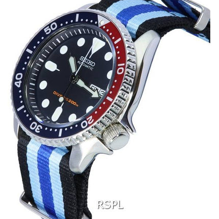 Reloj Seiko Blue Dial Automatic Diver's SKX009K1-var-NATO20 200M para hombre