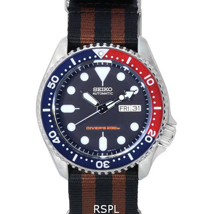 Reloj Seiko Blue Dial Automatic Diver's SKX009K1-var-NATO22 200M para hombre