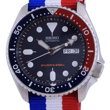 Reloj para hombre Seiko Automatic Diver&#39,s Polyester SKX009K1-var-NATO25 200M