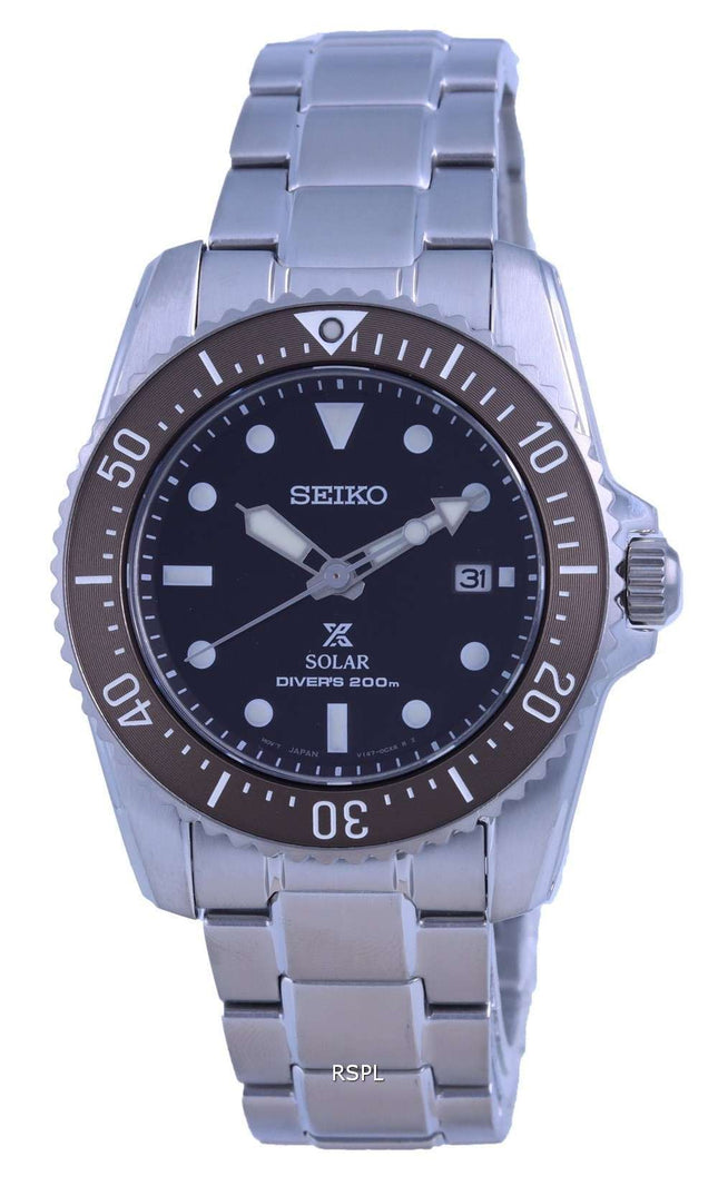 Reloj para hombre Seiko Prospex Compact Scuba Solar Diver SNE571 SNE571P1 SNE571P 200M