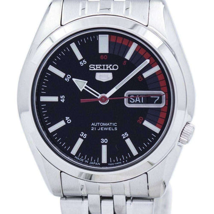 Seiko 5 automático Japón hizo 21 joyas SNK375 SNK375J1 SNK375J Watch de Men