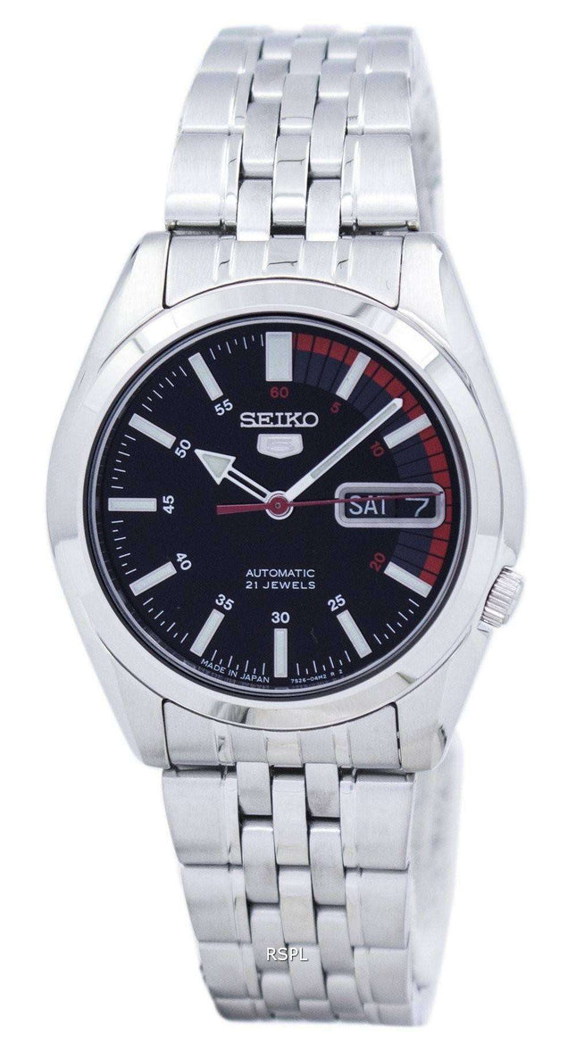 Seiko 5 automático Japón hizo 21 joyas SNK375 SNK375J1 SNK375J Watch de Men