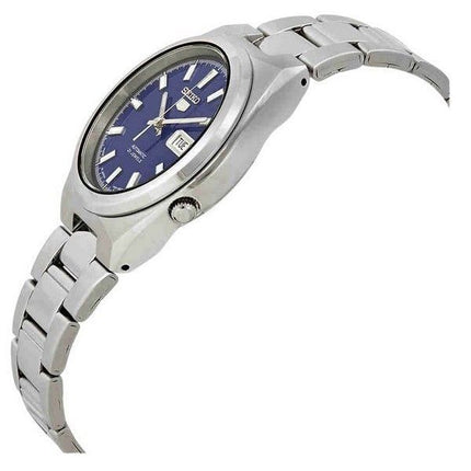 Reloj para hombre Seiko 5 Date-Day de acero inoxidable con esfera azul y 21 joyas automático SNKC51J1