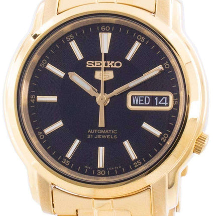 Reloj para hombre Seiko 5 automático con esfera negra SNKL88 SNKL88K1 SNKL88K