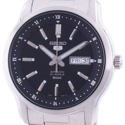 Reloj Seiko 5 automático con esfera negra SNKP11 SNKP11K1 SNKP11K para hombre