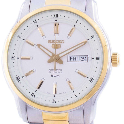 Reloj para hombre Seiko 5 automático con esfera blanca SNKP14 SNKP14K1 SNKP14K