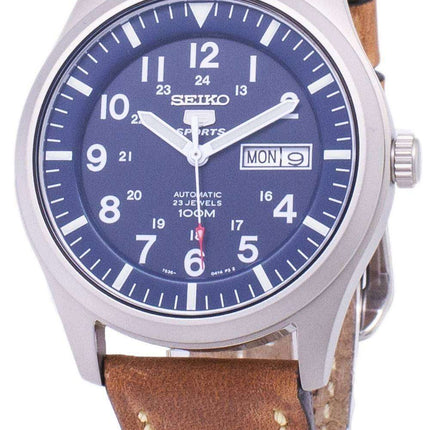 Reloj Seiko 5 Sports SNZG11K1 LS17 automático cuero marrón correa de los hombres