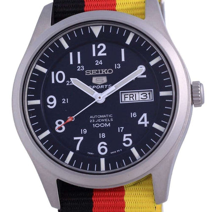 Reloj Seiko 5 Sports automático de poliéster SNZG11K1-var-NATO26 100M para hombre