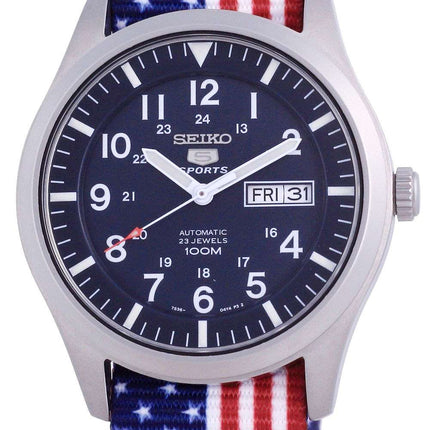 Seiko 5 Sports Automatic Polyester SNZG11K1-var-NATO27 100M Reloj para hombre