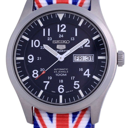 Seiko 5 Sports Automatic Polyester SNZG11K1-var-NATO28 100M Reloj para hombre