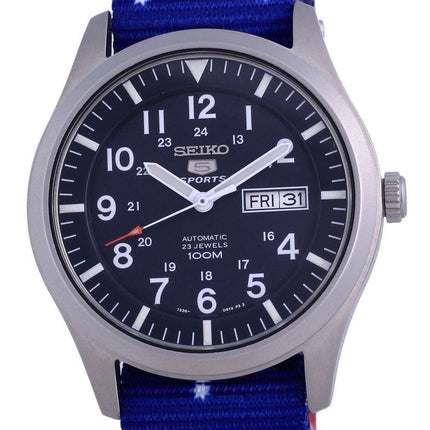 Seiko 5 Sports Automatic Polyester SNZG11K1-var-NATO30 100M Reloj para hombre