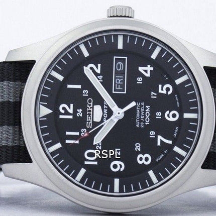 Seiko 5 Sports automático Japón hizo la OTAN correa SNZG15J1-NATO1 Watch de Men