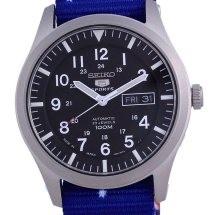 Seiko 5 Sports Automatic Polyester SNZG15J1-var-NATO30 100M Reloj para hombre