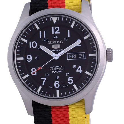 Seiko 5 Sports Automatic Polyester SNZG15K1-var-NATO26 100M Reloj para hombre