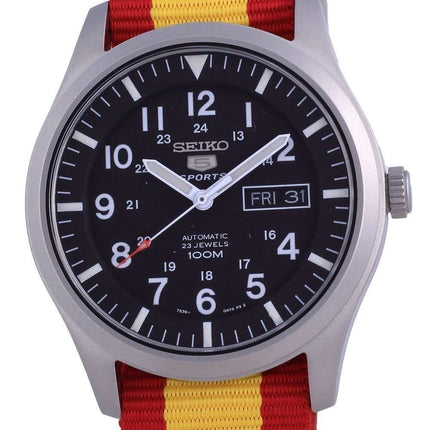 Seiko 5 Sports Automatic Polyester SNZG15K1-var-NATO29 100M Reloj para hombre