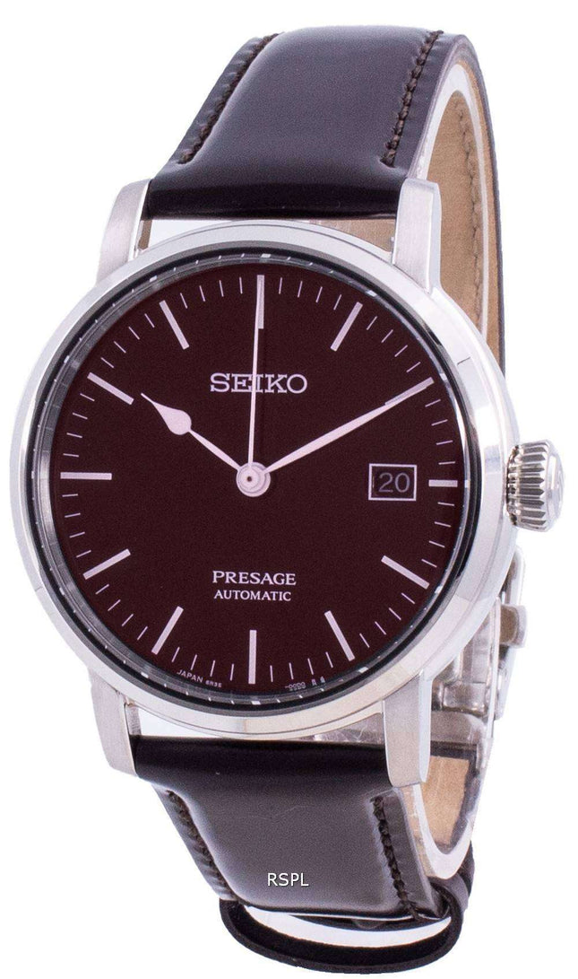 Seiko Presage Riki Watanabe Automatic Brown Enamel SPB115 SPB115J1 SPB115J Japan Made 100M Reloj para hombre