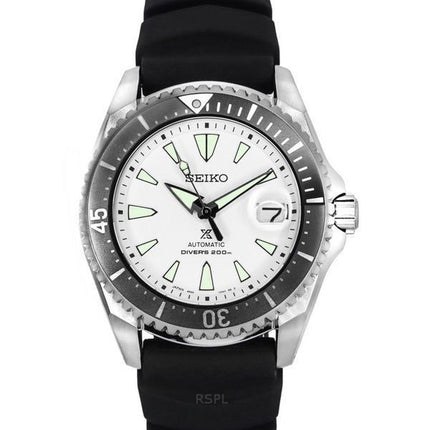 Reloj para hombre Seiko Prospex Shogun titanio con esfera blanca automático SPB191J1 Diver's 200M