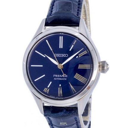 Seiko Presage Edición limitada Cuero Azul Dial Automático SPB236J SPB236J1 SPB236J Reloj para mujer