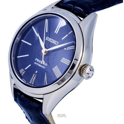 Seiko Presage Edición limitada Cuero Azul Dial Automático SPB236J SPB236J1 SPB236J Reloj para mujer