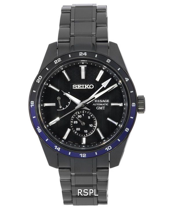 Seiko Presage Sharp Edged Series ZERO HALLIBURTON Edición limitada Esfera negra Automático SPB271 SPB271J1 SPB271J 100M Reloj pa