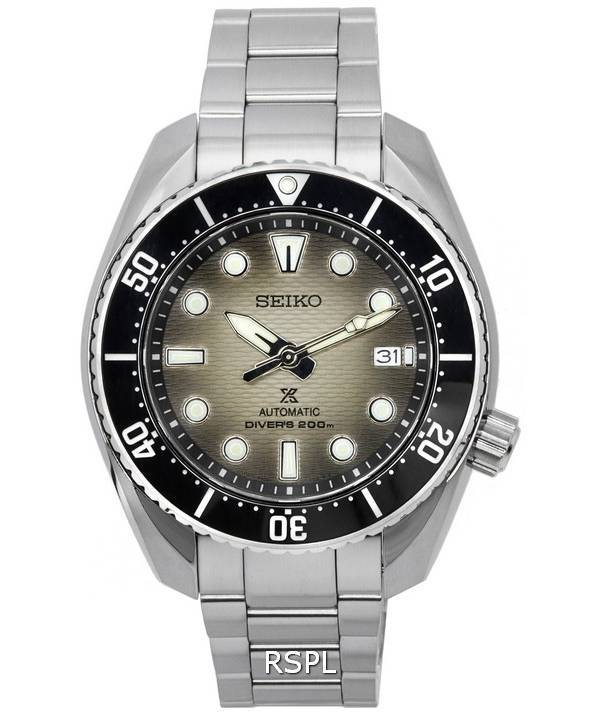 Seiko Prospex Sea King Sumo Gris oscuro Gradación Dial Automático Diver's SPB323 SPB323J1 SPB323J 200M Reloj para hombre