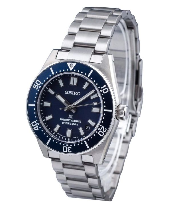 Reloj automático para hombre Seiko Prospex de acero inoxidable con esfera azul SPB451J1 300M