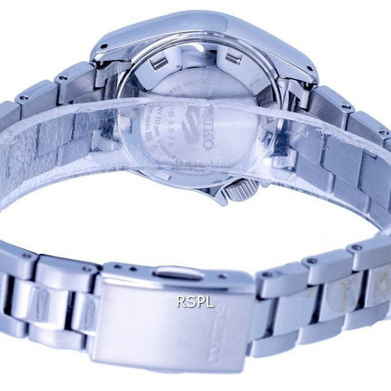 Reloj Seiko 5 Sports automático de acero inoxidable con esfera azul SRE003 SRE003K1 SRE003K 100M para mujer