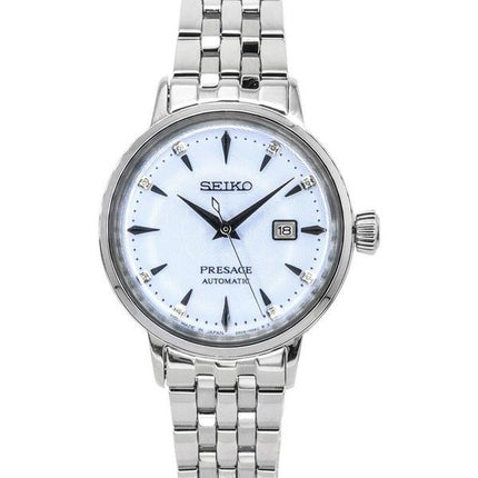 Reloj Seiko Presage Cocktail Time Skydiving Diamond Accents Blue Dial Automatic SRE007J1 para mujer