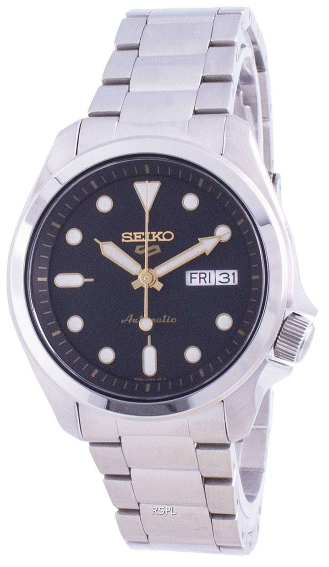 Seiko 5 Sports Black Dial Automatic SRPE57 SRPE57K1 SRPE57K 100M Reloj para hombre