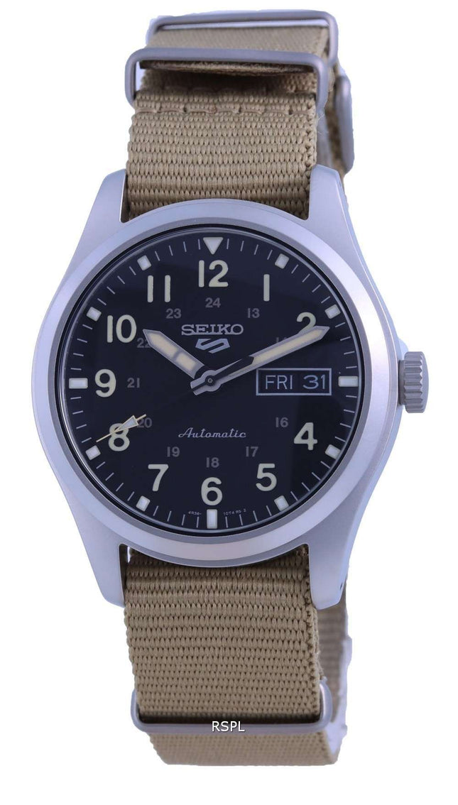 Seiko 5 Sports Field Black Dial Automatic SRPG35 SRPG35K1 SRPG35K 100M Reloj para hombre