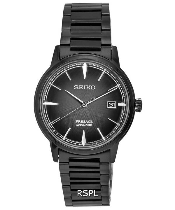 Reloj Seiko Presage Cocktail Time El terciopelo negro automático SRPJ15 SRPJ15J1 SRPJ15J para hombre