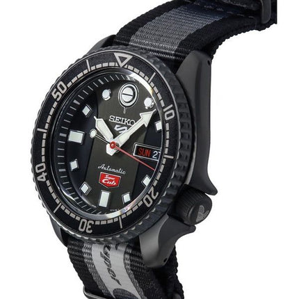 Reloj para hombre Seiko 5 Sports Honda Super Cub Edición limitada con esfera negra y gris automático SRPJ75K1 100M