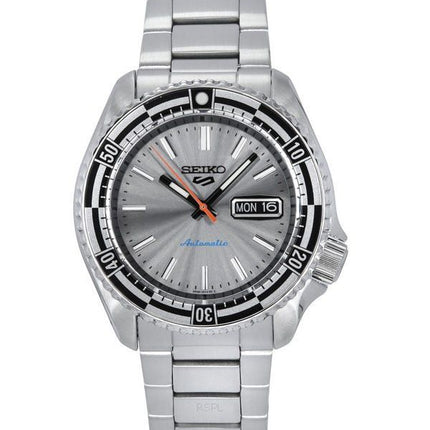 Seiko 5 Sports SKX Style Special Edition Stainless Steel Silver Dial Automatic SRPK09K1 100M Men's Watch