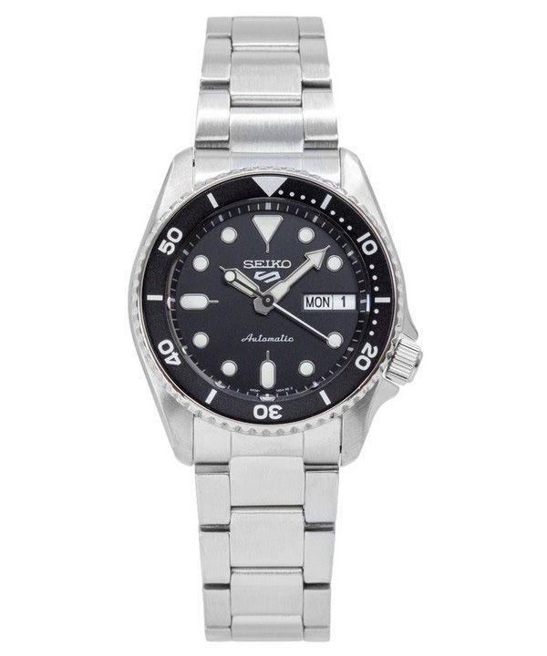 Reloj para hombre Seiko 5 Sports SKX Style Midi con esfera negra automático SRPK29K1 100M