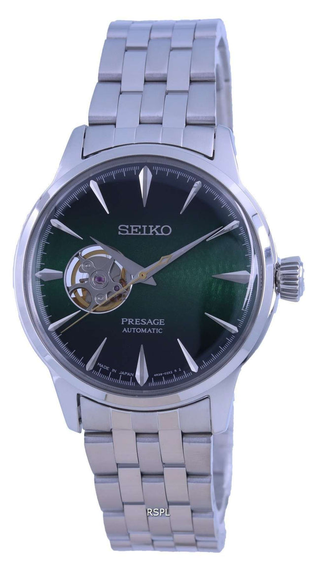 Reloj para hombre Seiko Presage Cocktail Time &quot,Grasshopper&quot, Open Heart automático SSA441 SSA441J1 SSA441J