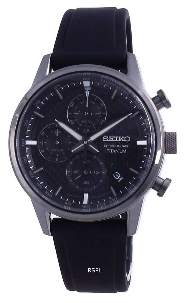 Seiko Discover More Titanium Chronograph Quartz SSB393 SSB393P1 SSB393P 100M Reloj para hombre